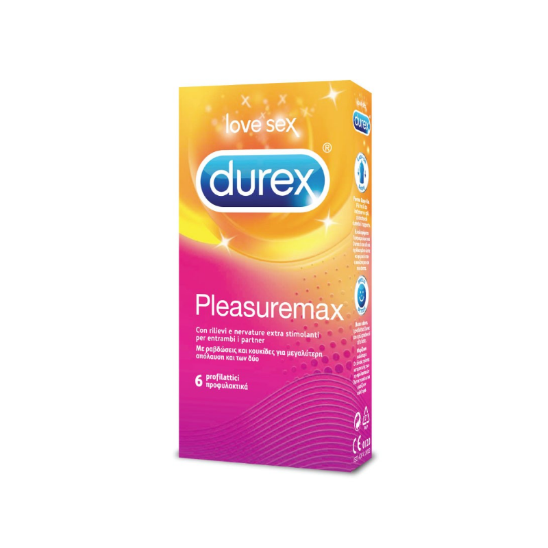 Durex Profilattico Pleasuremax Easy On 6 Pezzi - Profilattici e Contraccettivi - 912380110 - Durex - € 6,72