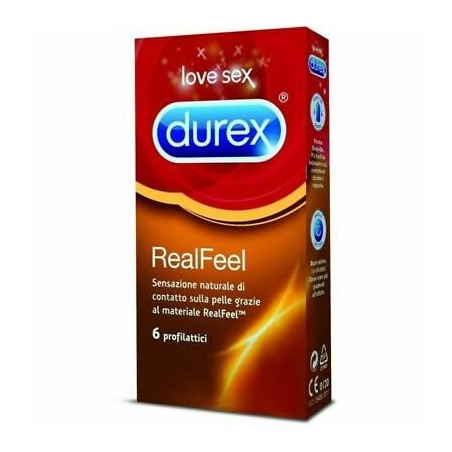 Durex Profilattico Realfeel 6 Pezzi - Profilattici e Contraccettivi - 925005668 - Durex - € 7,81