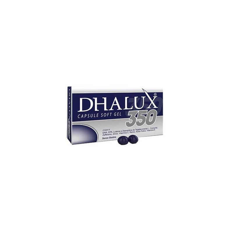 Shedir Pharma Unipersonale Dhalux 350 Blister 30 Capsule Molli Astuccio 29,4 G - Integratori per occhi e vista - 934488329 - ...