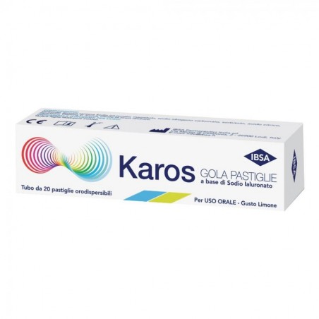 Karos Gola Mucosa Orale Infiammata 20 Pastiglie Orodispersibili Ibsa - 1 Karos Gola Mucosa Orale Infiammata 20 Pastiglie Orodispersibili Ibsa - 1
