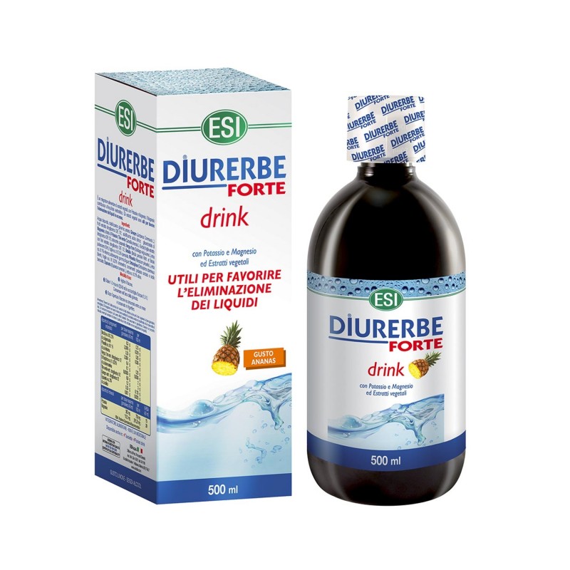Diurerbe Forte Drink Ananas Potassio E Magnesio 500 Ml Esi - 1
