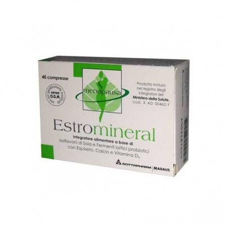 Estromineral Integratore Per Carenze Ormonali In Menopausa 40 Compresse - Integratori per ciclo mestruale e menopausa - 90318...