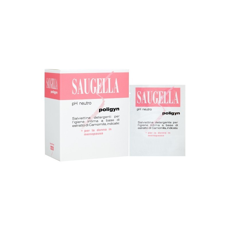 Saugella Salviettine Poligyn Per Donne In Menopausa 10 Bustine - Detergenti intimi - 906675311 - Saugella - € 4,13