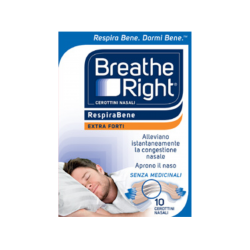 Breathe Right RespiraBeneCerotti Nasali Extra Forti 10 Pezzi - Russare - 982483606 - Breathe Right - € 7,60