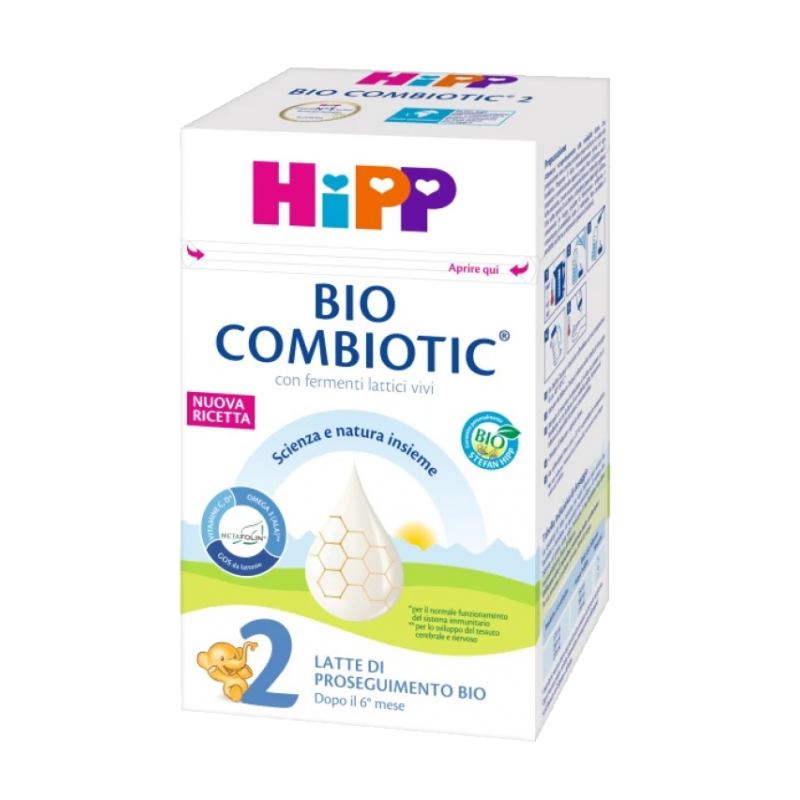 Hipp 2 Latte Di Proseguimento Bio Combiotic 600 G - Latte in polvere e liquido per neonati - 983365949 - Hipp - € 18,00