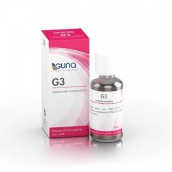 Guna G3 Gocce Omeopatiche Per Ciclo Mestruale 30 Ml - Integratori per ciclo mestruale e menopausa - 049220015 - Guna - € 15,60