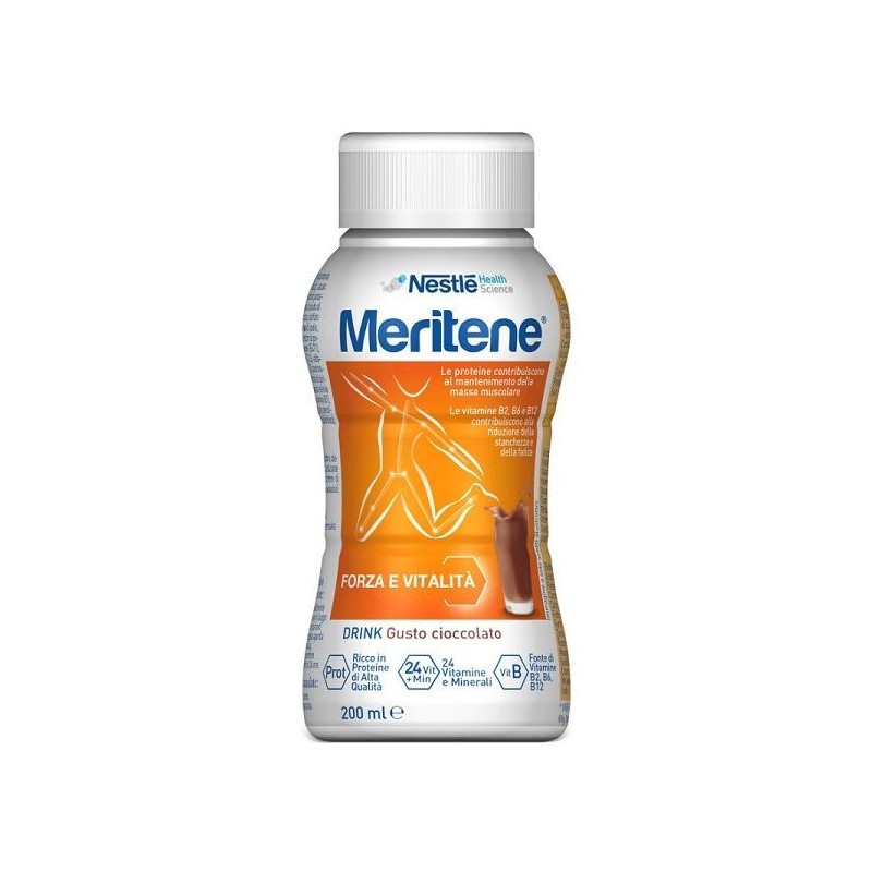 Nestlé Meritene Drink Cioccolato Alimento Arricchito 200 Ml - Integratori per sportivi - 926025976 - Meritene - € 3,88