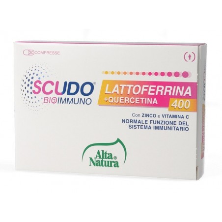 Alta Natura Scudo Lattoferrina e Quercetina 400 - 30 Compresse Alta Natura - 1 Alta Natura Scudo Lattoferrina e Quercetina 400 - 30 Compresse Alta Natura - 1