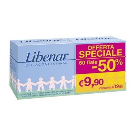 Libenar Soluzione Salina Sterile Per Igiene Nasale 60 Flaconcini - Pulizia naso e orecchie bambini - 974166112 - Libenar - € ...