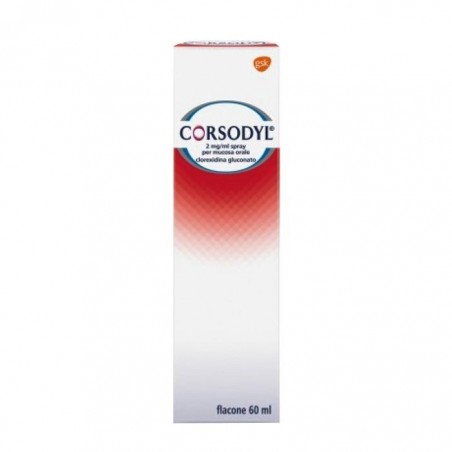 Corsodyl Spray Antinfettivo e Antisettico Per Trattamento orale locale 60 Ml - Farmaci per afte e gengiviti - 014371052 - Cor...