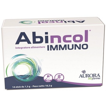 Aurora Biofarma Abincol Immuno 14 Stick Orosolubili - Integratori di fermenti lattici - 980497844 - Aurora Biofarma - € 19,29