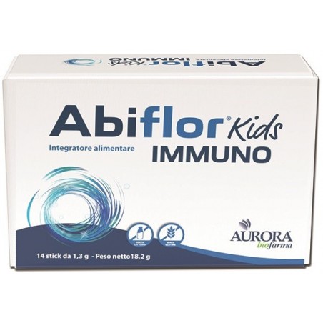 Aurora Biofarma Abiflor Kids Immuno 14 Stick Orosolubili - Integratori di fermenti lattici - 980497869 - Aurora Biofarma - € ...
