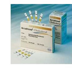 Roche Diagnostics Test Colesterolo Totale Accutrend Cholesterol 5 Pezzi - Self Test - 907027383 - Roche Diagnostics - € 14,55