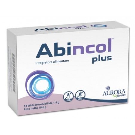 Aurora Biofarma Abincol Plus 14 Stick Orosolubili - Integratori di fermenti lattici - 981416910 - Aurora Biofarma - € 17,39