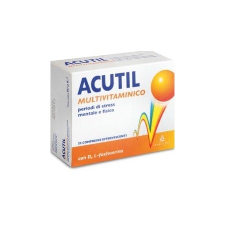 Angelini Acutil Multivitaminico 20 Compresse Effervescente - Vitamine e sali minerali - 906852330 - Acutil - € 9,38