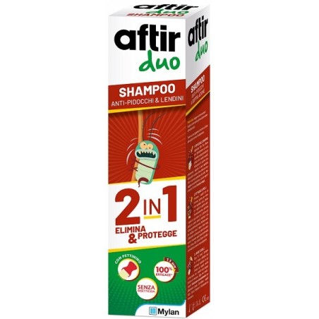 Aftir Duo Shampoo Antipidocchi e Lendini 100 Ml - Trattamenti antiparassitari capelli - 935559979 - Aftir - € 14,04