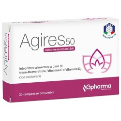 Ag Pharma Agires 50 30 Compresse Orosolubili Scatola 5,4 G - Integratori per ciclo mestruale e menopausa - 933537223 - Ag Pharma