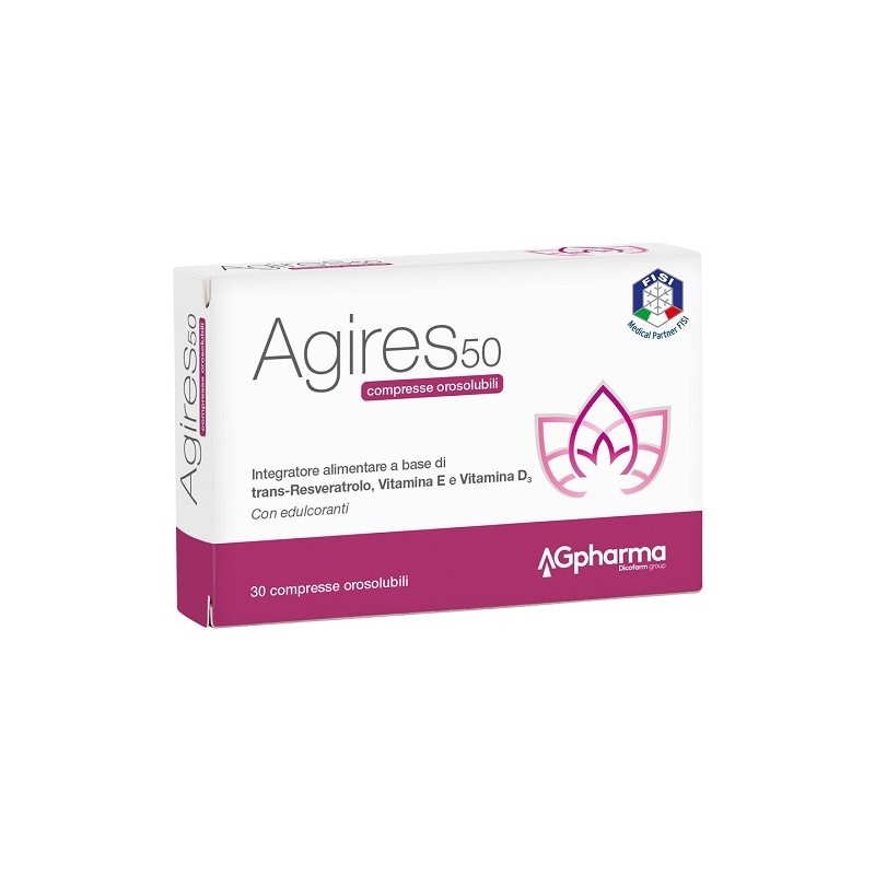 Ag Pharma Agires 50 30 Compresse Orosolubili Scatola 5,4 G - Integratori per ciclo mestruale e menopausa - 933537223 - Ag Pha...