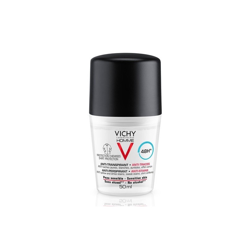 Vichy Homme Deodorante Anti-Macchie Lunga Durata Uomo 50 Ml Vichy - 1