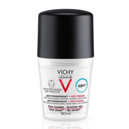 Vichy Homme Deodorante Anti-Macchie Lunga Durata Uomo 50 Ml Vichy - 1 Vichy Homme Deodorante Anti-Macchie Lunga Durata Uomo 50 Ml Vichy - 1