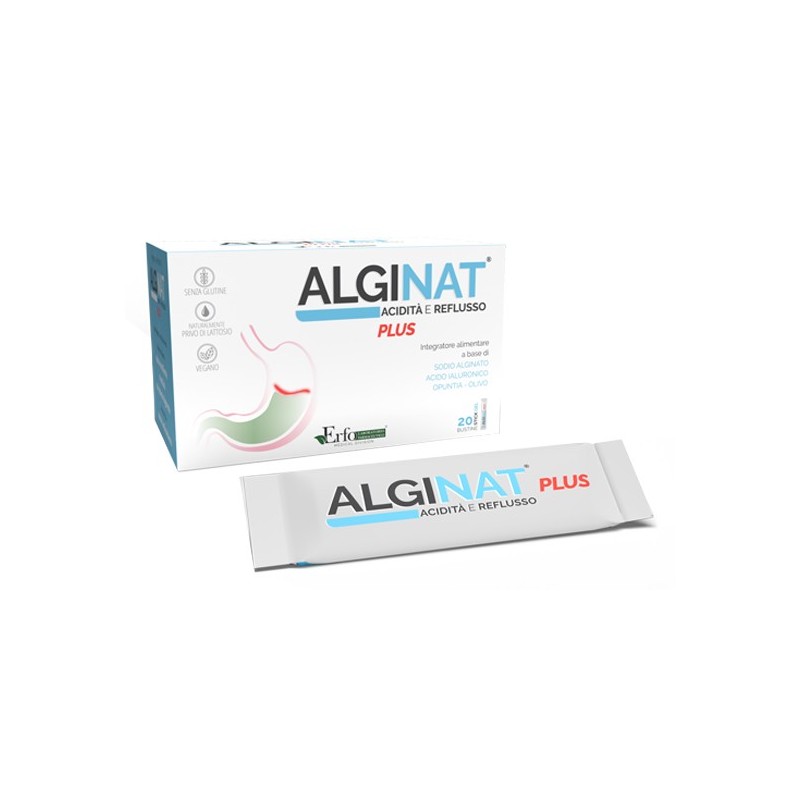 Alginat Acidità Reflusso Plus 20 Stick Pack - Integratori per il reflusso gastroesofageo - 981966322 - Alginat - € 18,26