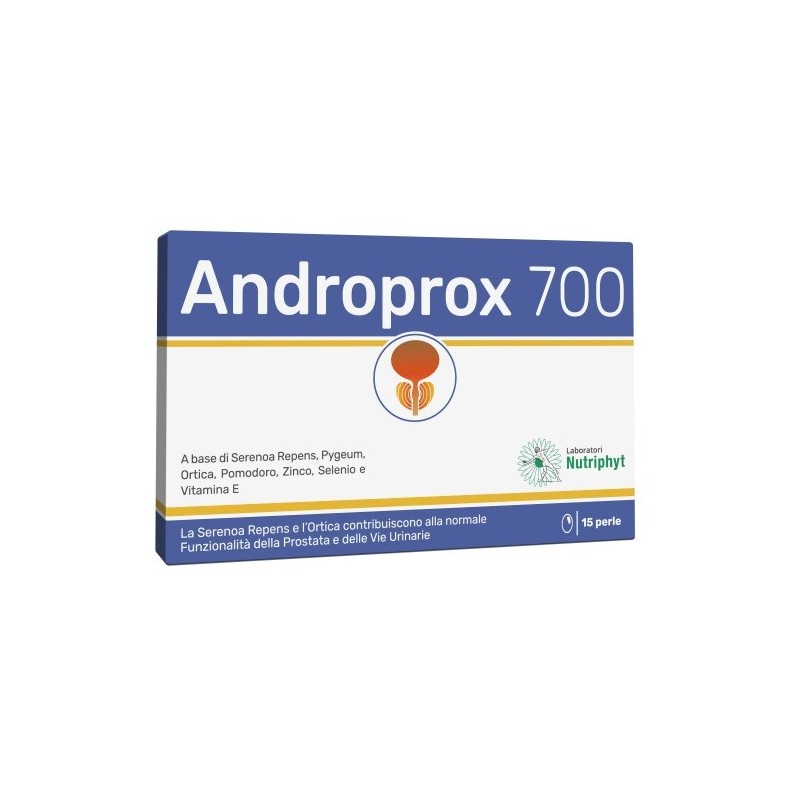 Laboratori Nutriphyt Androprox 700 15 Perle Softgel - Integratori per apparato uro-genitale e ginecologico - 974402772 - Labo...