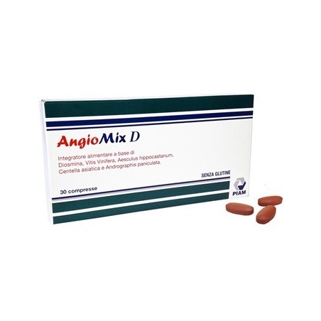 Piam Farmaceutici Angiomix D 30 Compresse - Circolazione e pressione sanguigna - 971934435 - Piam Farmaceutici - € 21,10