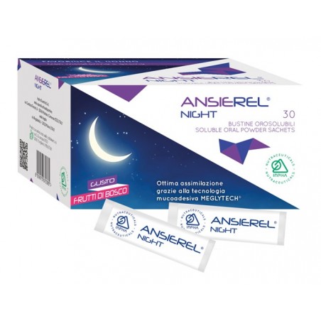 Inpha Duemila Ansierel Night 30 Bustine - Integratori per umore, anti stress e sonno - 982948503 - Inpha Duemila - € 15,78