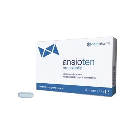 Carepharm Ansioten Orosolubile 30 Compresse - Integratori per umore, anti stress e sonno - 971373182 - Carepharm - € 15,83