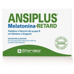Ansiplus Retard Melatonina 20 Compresse Bistrato - Integratori per dormire - 971970355 - Ansiplus - € 17,57