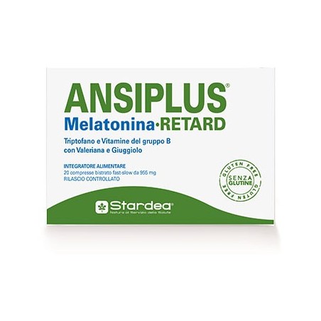 Ansiplus Retard Melatonina 20 Compresse Bistrato - Integratori per dormire - 971970355 - Ansiplus - € 17,59