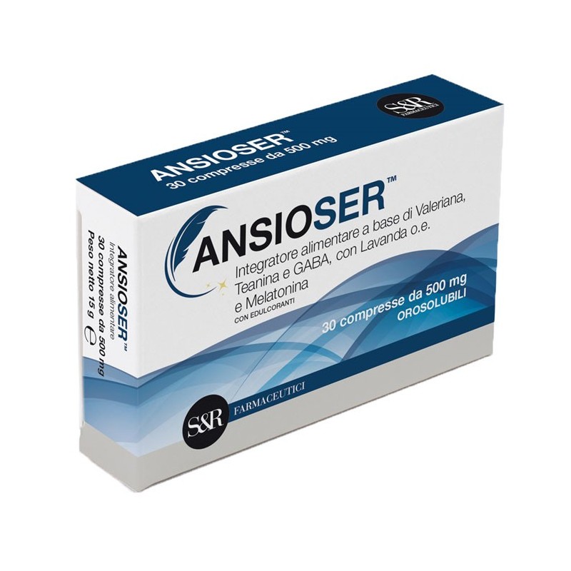 S&r Farmaceutici Ansioser 30 Compresse Orosolubili - Integratori per umore, anti stress e sonno - 980784250 - S&r Farmaceutic...