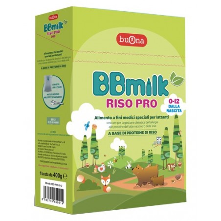 Steve Jones BBmilk Riso Pro 0-12 Mesi 400 G - Latte in polvere e liquido per neonati - 980627487 - Buona - € 30,84