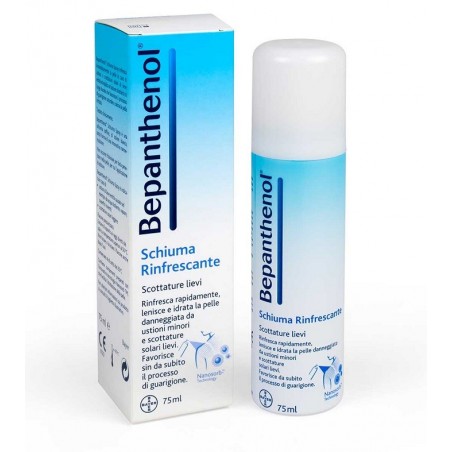 Bepanthenol Schiuma Spray Rinfrescante 75 Ml - Trattamenti per dermatite e pelle sensibile - 902741685 - Bepanthenol - € 15,72