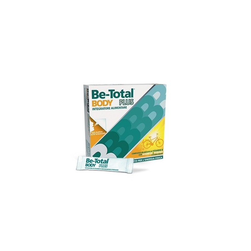 Be-Total Body Plus Integratore Di Magnesio e Potassio 20 Bustine - Vitamine e sali minerali - 930960113 - Be-Total - € 15,69