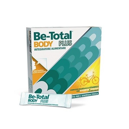 Be-Total Body Plus Integratore Di Magnesio e Potassio 20 Bustine - Vitamine e sali minerali - 930960113 - Be-Total - € 15,42