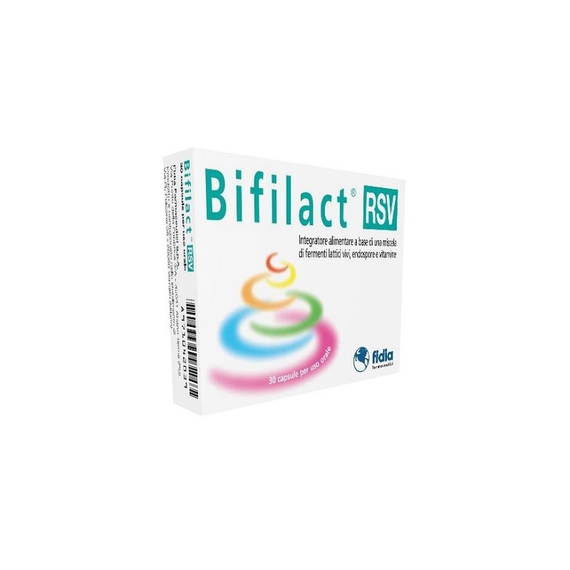 Fidia Farmaceutici Bifilact Rsv 30 Capsule - Integratori di fermenti lattici - 971042039 - Fidia Farmaceutici - € 8,61