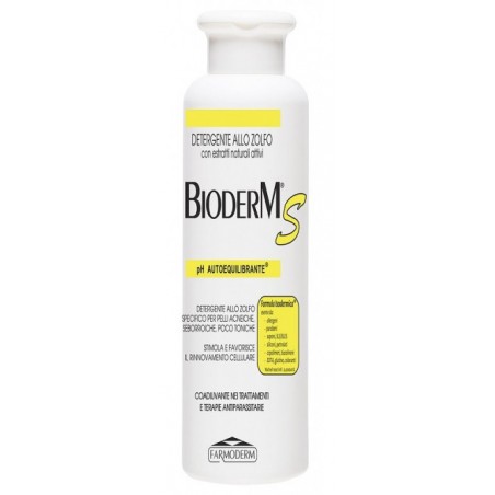 Farmoderm Bioderm S Antiacne Antiseb 250 - Trattamenti per pelle impura e a tendenza acneica - 904975885 - Farmoderm - € 6,20
