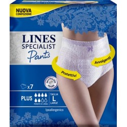 Fater Lines Specialist Pants Plus L Farma 7 Pezzi - Prodotti per incontinenza - 976326239 - Lines - € 10,04