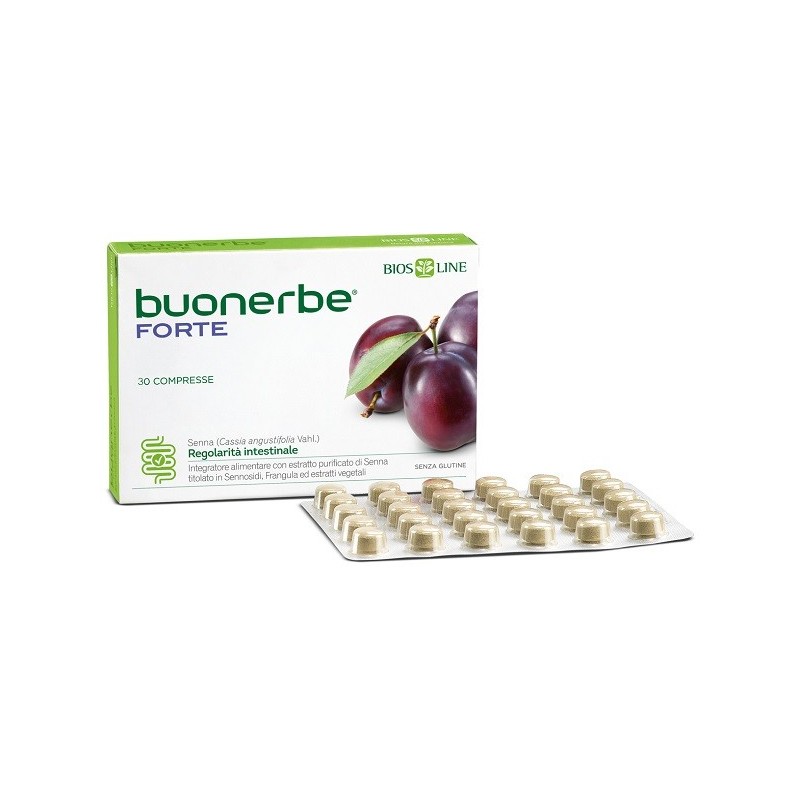 Bios Line Buonerbe Forte 30 Compresse Biosline - Integratori per regolarità intestinale e stitichezza - 903905913 - Bios Line...