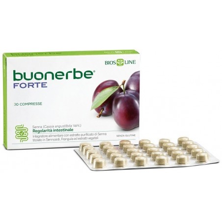 Bios Line Buonerbe Forte 30 Compresse Biosline - Integratori per regolarità intestinale e stitichezza - 903905913 - Bios Line...