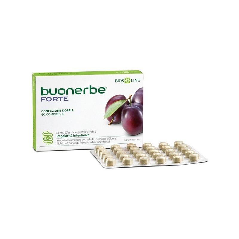 Bios Line Buonerbe Forte 60 Compresse Biosline - Integratori per regolarità intestinale e stitichezza - 939324594 - Bios Line...