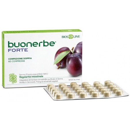 Bios Line Buonerbe Forte 60 Compresse Biosline - Integratori per regolarità intestinale e stitichezza - 939324594 - Bios Line...