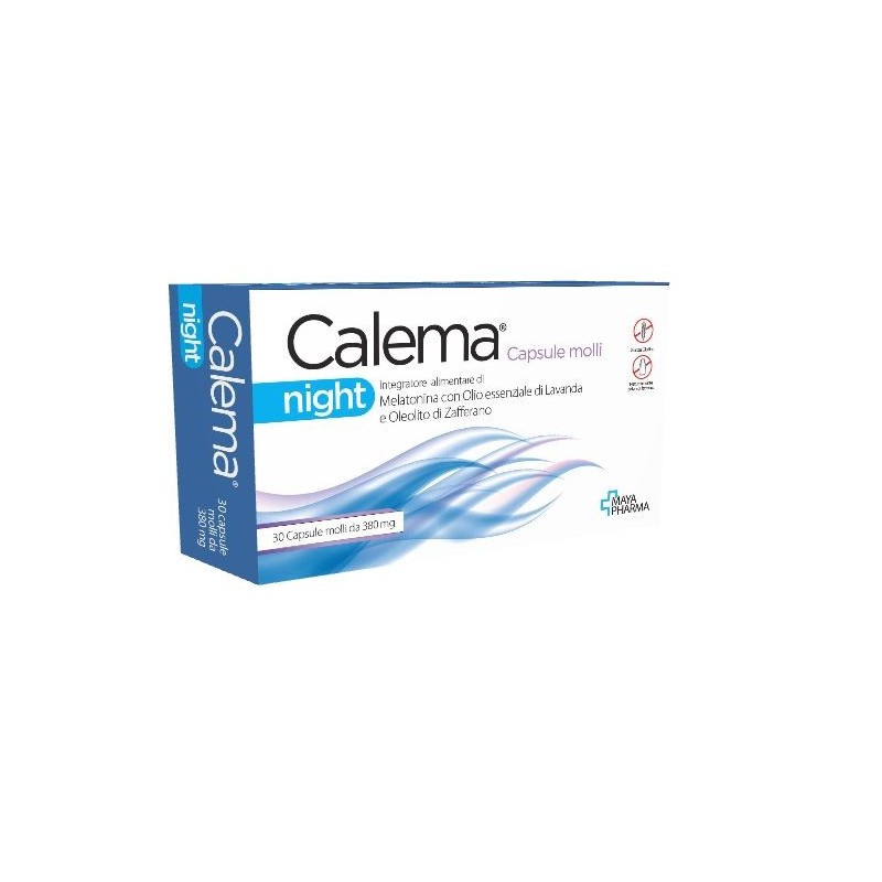 Maya Pharma Calema Night 30 Capsule Molli - Integratori per umore, anti stress e sonno - 945015143 - Maya Pharma - € 15,03