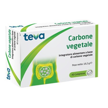 Teva Carbone Vegetale 40 Compresse - Integratori per apparato digerente - 927273021 - Teva Italia - € 3,65
