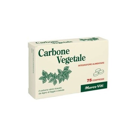 Marco Viti Carbone Vegetale 75 Compresse Marco Viti - 1 Marco Viti Carbone Vegetale 75 Compresse Marco Viti - 1