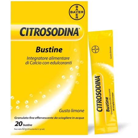 Bayer Citrosodina 20 Bustine Effervescente Citrosodina - 1 Bayer Citrosodina 20 Bustine Effervescente Citrosodina - 1