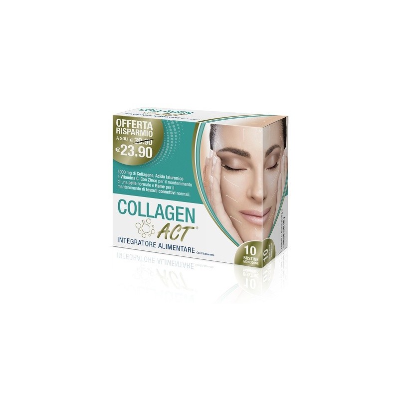 Act Collagen Integratore Per la Pelle 10 Bustine - Integratori di Collagene - 975027929 - Linea Act - € 14,24