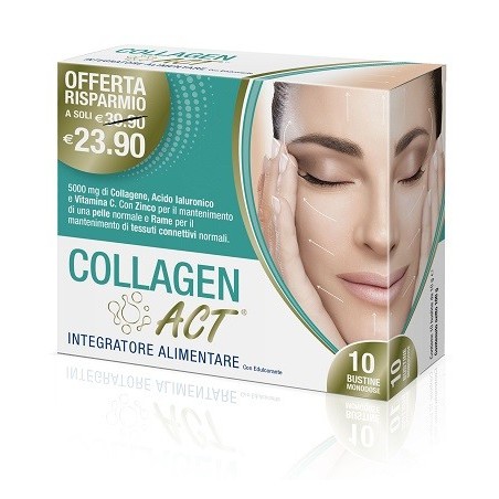 Act Collagen Integratore Per la Pelle 10 Bustine - Integratori di Collagene - 975027929 - Linea Act - € 14,74