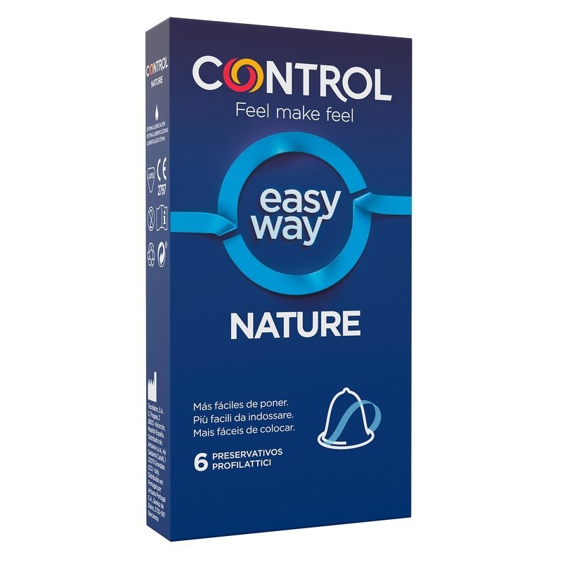 Artsana Profilattico Control Nature Easy Way 6 Pezzi - Profilattici e Contraccettivi - 979946403 - Artsana - € 6,71